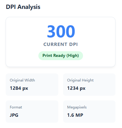 how to change the Image DPI